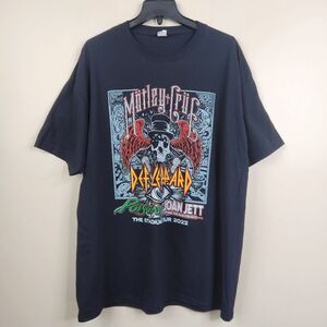 The Stadium Tour 2022 Motley Crue Def Leppard Poison Joan Jett SS Tee XXL